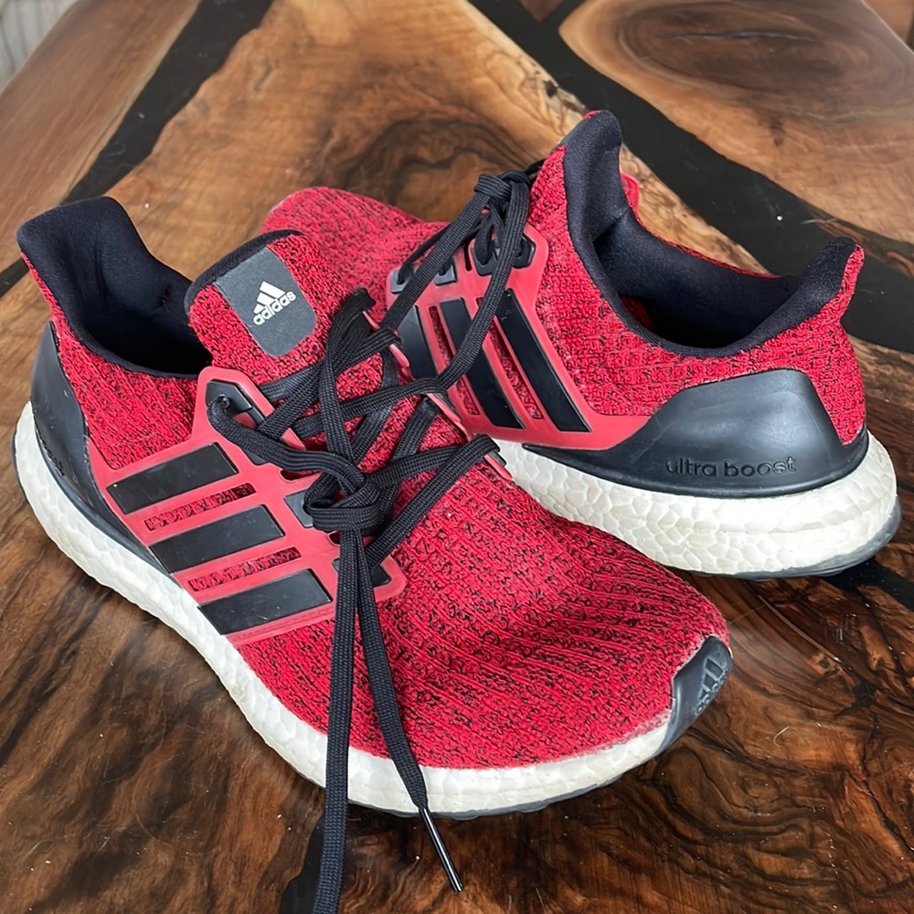 adidas UltraBoost 4.0 'Red' Colorway Men's Running Sneaker Shoes - Size US 7